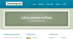 Desktop Screenshot of centreeurope.org